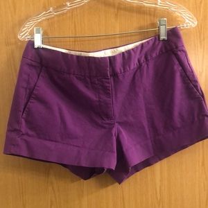 Women’s purple khaki J.Crew shorts